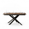 Moderne uitschuifbare houten eettafel 90x160-2200cm Ganty Long Oak Aanbod