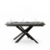 Uitschuifbare grijze eettafel 90x160-220cm modern Ganty Long Concrete Aanbod