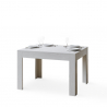 Uitschuifbare eetkamertafel 90x120-180cm wit hout design Bibi Aanbod