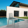 Set van 22 gekleurde polypropyleen stoelen Grand Soleil Gruvyer 