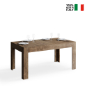Uitschuifbare tafel 90x160-220cm hout design eetkamer Bibi Long Wood Aanbod