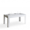 Uitschuifbare witte tafel 90x160-220cm  keuken eetkamer Bibi Long White Aanbod
