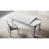 Uitschuifbare witte tafel 90x160-220cm  keuken eetkamer Bibi Long White Korting