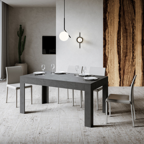 Uitschuifbare witte tafel 90x160-220cm keuken eetkamer Bibi Long Report Aanbieding