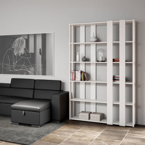 Modern design wand boekenkast 6 planken thuis kantoor Kato E Small Aanbieding