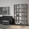 Modern design grijze  boekenkast met 6 planken Kato E Small Concrete Aanbieding