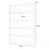 Modern design grijze  boekenkast met 6 planken Kato E Small Concrete Korting