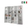 Wit modern design wand boekenkast woonkamer kantoor Trek 5 Verkoop