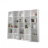 Wit modern design wand boekenkast woonkamer kantoor Trek 5 Aanbod