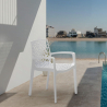 Set van 22 Grand Soleil polypropyleen stoelen met armleuningen Gruvyer Arm Prijs