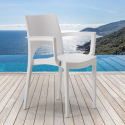 Set van 24 Grand Soleil polypropyleen stoelen met armleuningen Paris Arm Aankoop