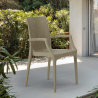 Set van 20 polyrotan stoelen voor café of restaurant Grand Soleil Bistrot Arm Verkoop