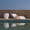 Zwembad ligstoel tuin zonnedek wit design Vega Aanbieding