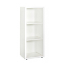 Witte houten boekenkast met 3 compartimenten verstelbare in hoogte Eeasybook Aanbod