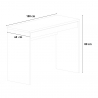 Rechthoekig wit design bureau 100x40 cm met lade Sidus Kortingen