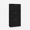 Ruimtebesparend verticaal schoenenrek 63x24x115cm voor 18 paar schoenen Batu Kosten