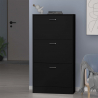 Ruimtebesparend verticaal schoenenrek 63x24x115cm voor 18 paar schoenen Batu 