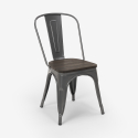 set van 20 stuks industriële stoelen steel wood 