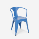 Set van 20 industriële stoelen Steel Arm 