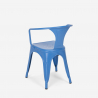 Set van 20 industriële stoelen Steel Arm 