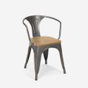 Set van 20 industriële stoelen Steel Wood Arm Light Karakteristieken