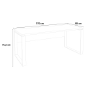 Breed wit bureau 170x80cm Ghost-Desk Kortingen