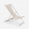 Set van 2 verstelbare opvouwbare aluminium strandstoelen Riccione Gold 