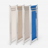 Set van 2 verstelbare opvouwbare aluminium strandstoelen Riccione Gold 
