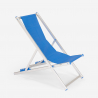 Set van 4 opvouwbare verstelbare aluminium ligstoelen Riccione Gold 