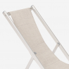 Set van 2 verstelbare opvouwbare aluminium strandstoelen Riccione Gold 