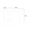 Wit design bureau met 3 lades 110x60 cm Franklyn Korting