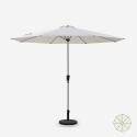 Achthoekige parasol 3x3 m met centrale paal Flamenco Aanbod