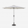Achthoekige parasol 3x3 m met centrale paal Flamenco Kortingen