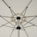 Achthoekige parasol 3x3 m met centrale paal Flamenco Keuze