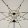 Achthoekige parasol 3x3 m met centrale paal Flamenco Keuze