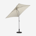 Winddichte tuinparasol met middenpaal 2x2 m Noosa Voorraad