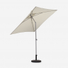 Winddichte tuinparasol met middenpaal 2x2 m Noosa Voorraad