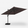 Zweefparasol 3x3 m bruin met solar LED-verlichting Waikiki Light Brown Catalogus