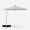 Witte zweefparasol 3x3 m Napili Kortingen