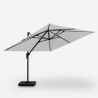Off-centre laterale paal parasol 3x3m zonne-LED licht Waikiki Light Catalogus