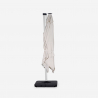Zweefparasol 3x3 m met LED-licht op zonne-energie Waikiki Light White Voorraad