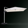 Zweefparasol 3x3 m met LED-licht op zonne-energie Waikiki Light White Catalogus