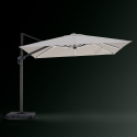 Off-centre laterale paal parasol 3x3m zonne-LED licht Waikiki Light Kortingen