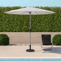 Achthoekige parasol 3x3 m met centrale paal Flamenco Verkoop