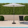 Achthoekige parasol 3x3 m met centrale paal Flamenco Verkoop