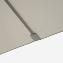 Rechthoekige terrasparasol met middenpaal 3x2 m Rios Model