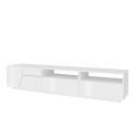 Glanzend wit TV-meubel wandmeubel moderne woonkamer 200x43cm Hatt Aanbod