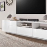 Glanzend wit TV-meubel wandmeubel moderne woonkamer 200x43cm Hatt Catalogus