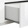 Glanzend wit TV-meubel wandmeubel moderne woonkamer 200x43cm Hatt Voorraad