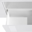 Glanzend wit TV-meubel wandmeubel moderne woonkamer 200x43cm Hatt Keuze